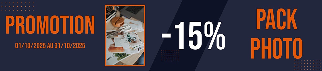-15% sur les packs photos du 1er au 31 octobre 2025